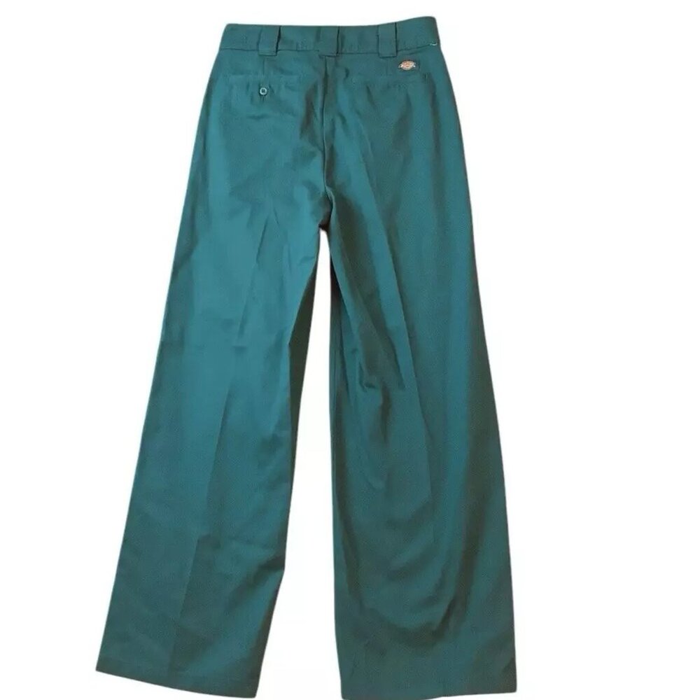 Dickies Women's Aqua Wide Leg Jeans - Picture 2 of 11